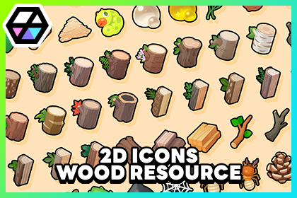 2D Icons - Wood Resource