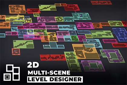 2D多场景关卡设计工具—2D Multi Scene Level Designer: MetroidVania/RPG WorldBuilder