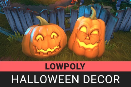 Lowpoly Halloween Decor - 低多边形万圣节装饰