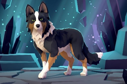 低多边形边境牧羊犬（Skye the Dog）