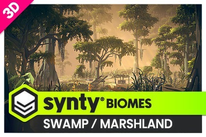 POLYGON - Swamp Marshland - Nature Biomes - 3D Environment Art by Synty