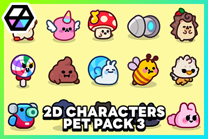2D Characters - Pet Pack 3