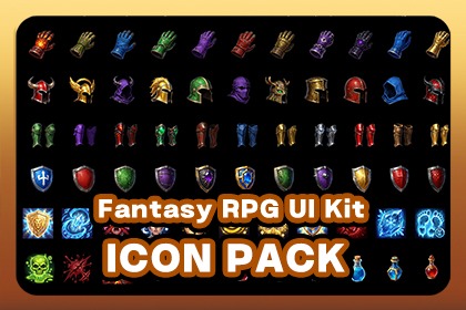 Fantasy RPG Icon Pack - 883 2D Sprites