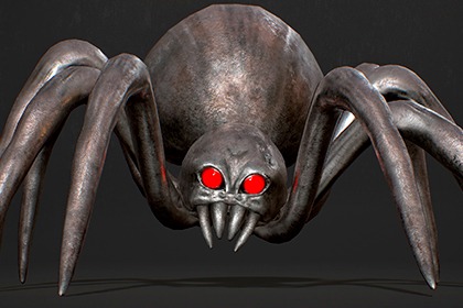 蜘蛛 H1 - 风格化奇幻生物 (Spider H1 - Stylized Fantasy Creature) 
