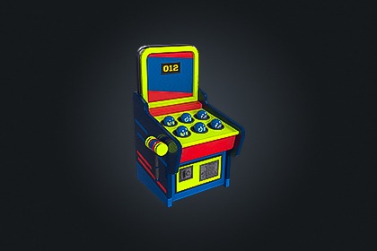 Arcade Hammer V1（街机力量测试机）– 力量挑战游戏 | 游戏就绪 PBR | 兼容 Built-in 与 URP