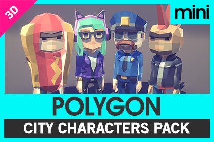 POLYGON MINI - City Character Pack - Art by Synty