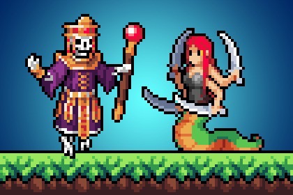 Pixel Monsters Animated Boss Pack #2 - 像素动画 Boss 怪物资源包 #2