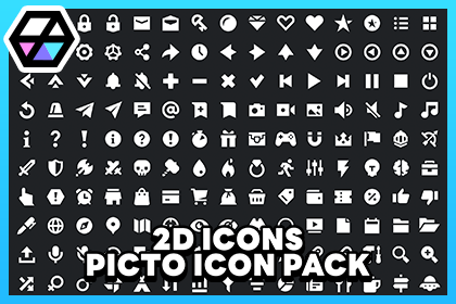 2D Icons - Picto Icon Pack 01