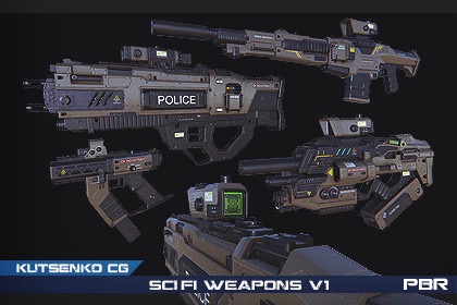 PBR SciFi Weapons v1