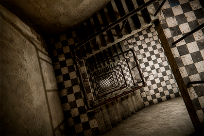 废弃楼梯间：模块化恐怖室内场景