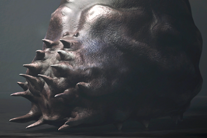 虫母 - 风格化恐怖生物 (Worm Mom - Stylized Horror Creature)