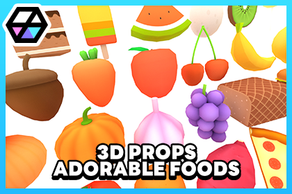 3D Props - Adorable Foods