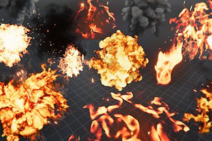 写实环境火焰与爆炸 VFX 特效包！