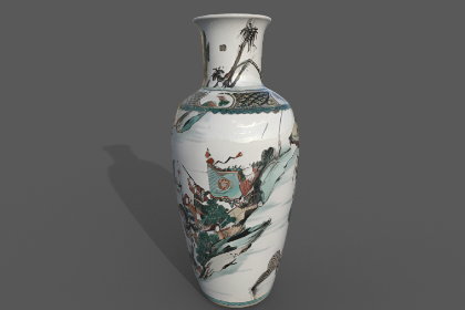  清朝瓷花瓶 卢浮宫