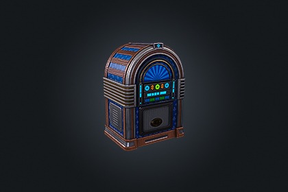 Jukebox V2（自动点唱机）– 复古音乐  | 游戏就绪 PBR | 兼容 Built-in 与 URP