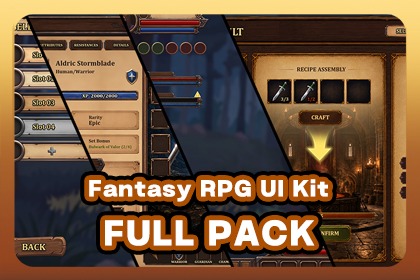 Fantasy RPG UI Full Pack
